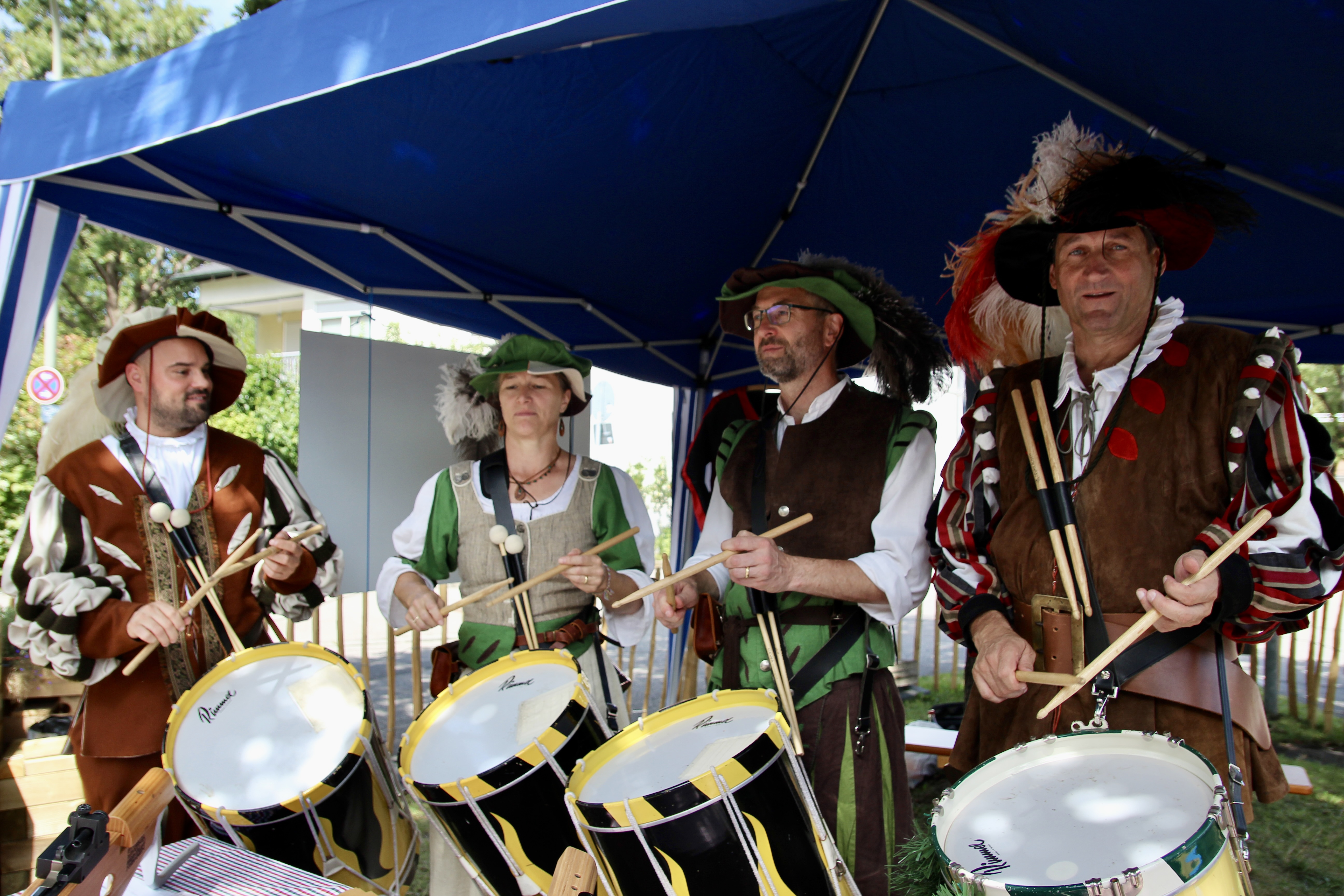 Kam sehr gut an: die Trommler-Truppe der ASG Winzerer Fähndl München.