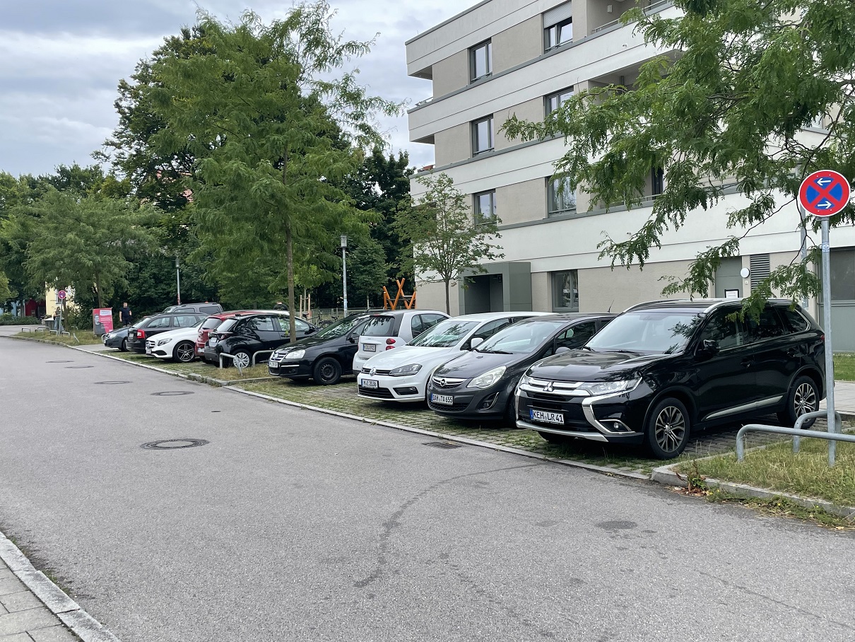 Eine Parklizenz fordern die Anwohner der Colmdorfstraße, da immer mehr Parkplätze vor ihrer Haustür von nicht dort wohnenden Dauerparkern belegt werden.