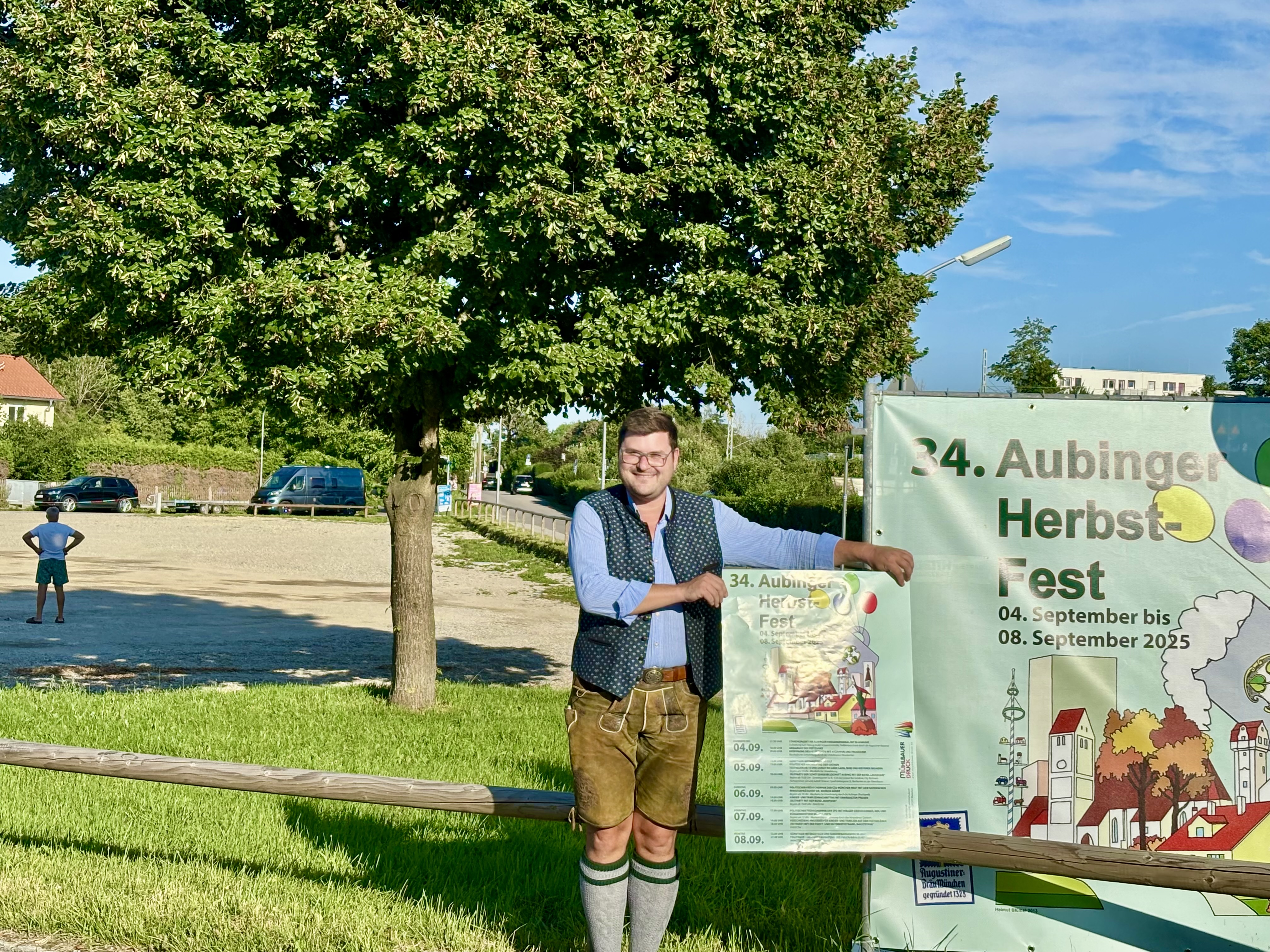 Super schöner Festplatz, tolles Programm und sicherlich bestes Wetter: das Aubinger Herbstfest kann kommen.