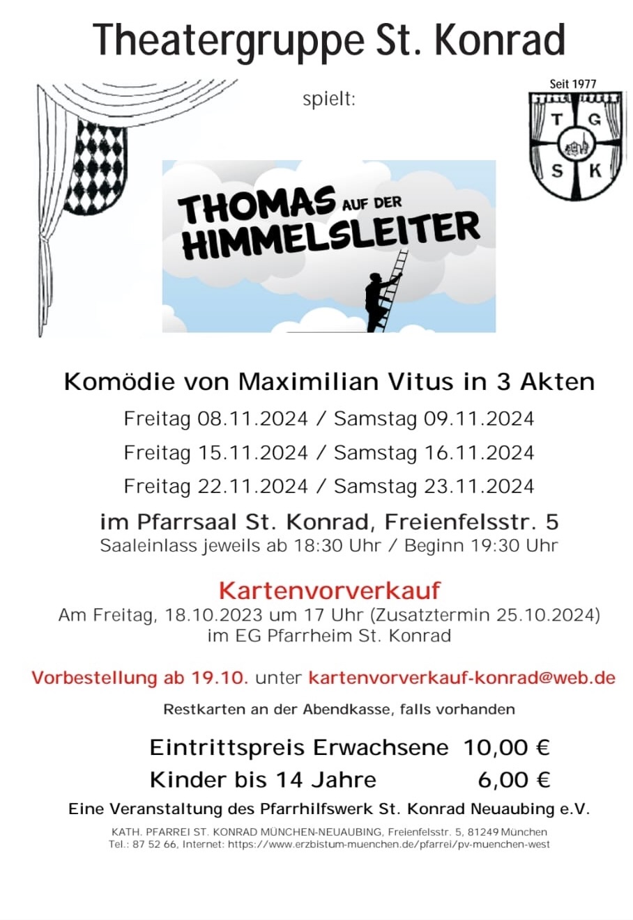 Die Theatergruppe von St. Konrad freut sich auf ihren Theaterherbst.