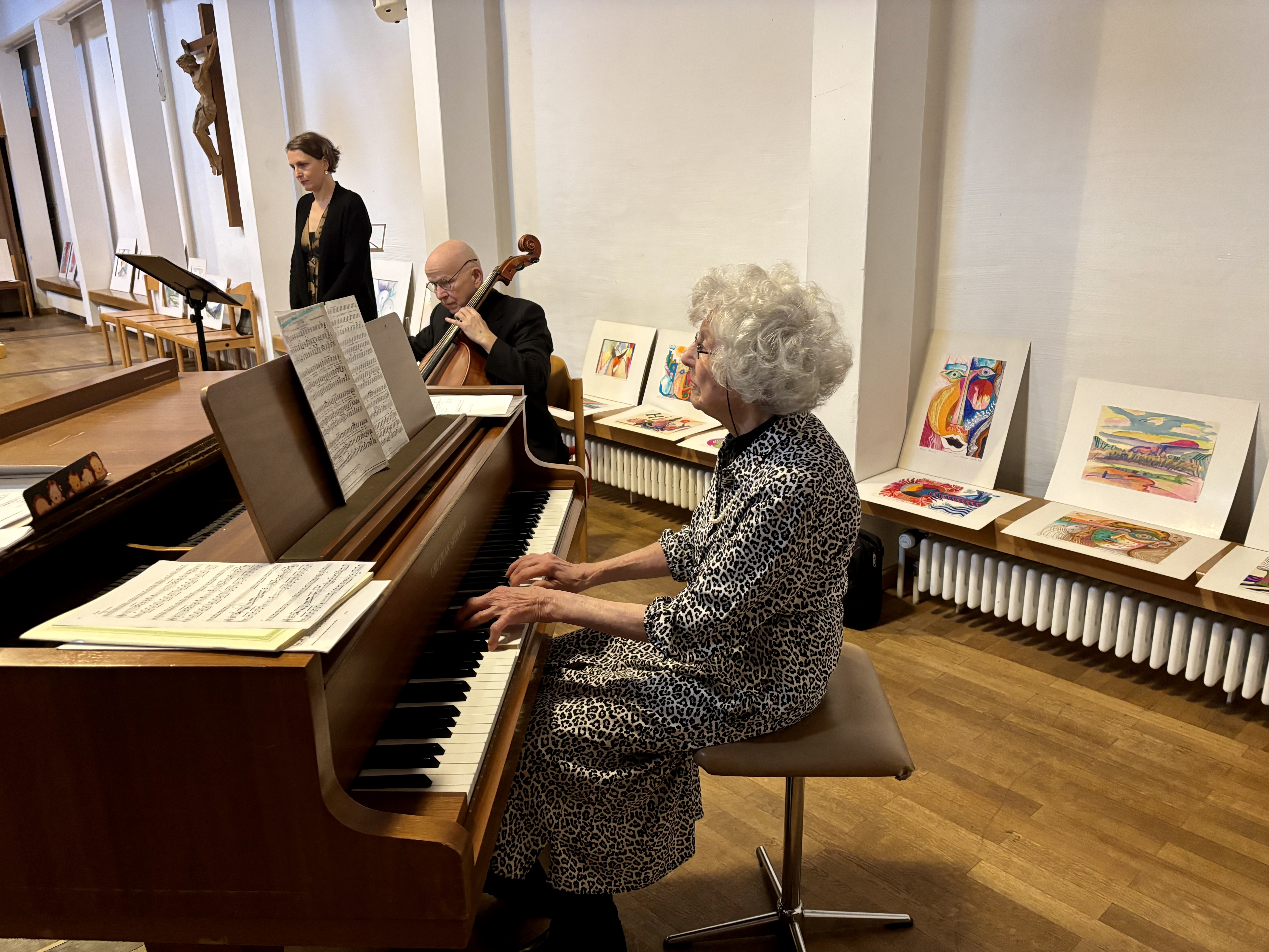 Marianne Heller-Seitz am Klavier