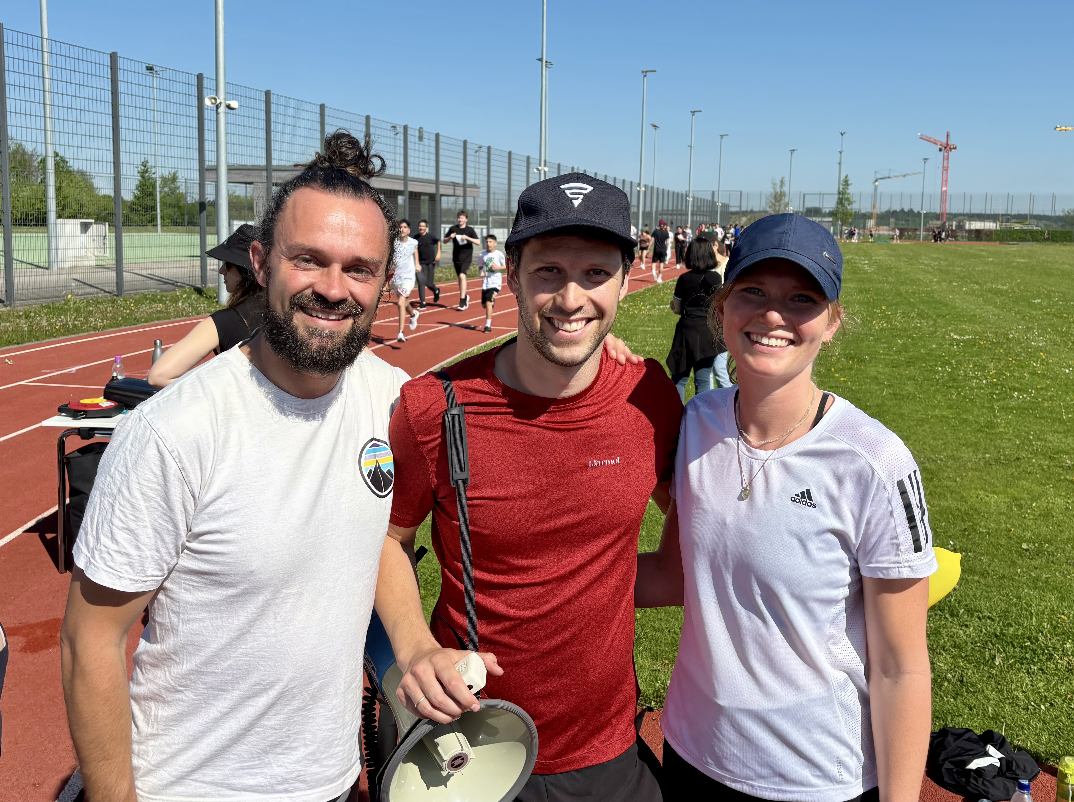 Das Lehrertrio mit Max Schmelz, Lukas Schnell  und Nina Pelzer (v.l.).