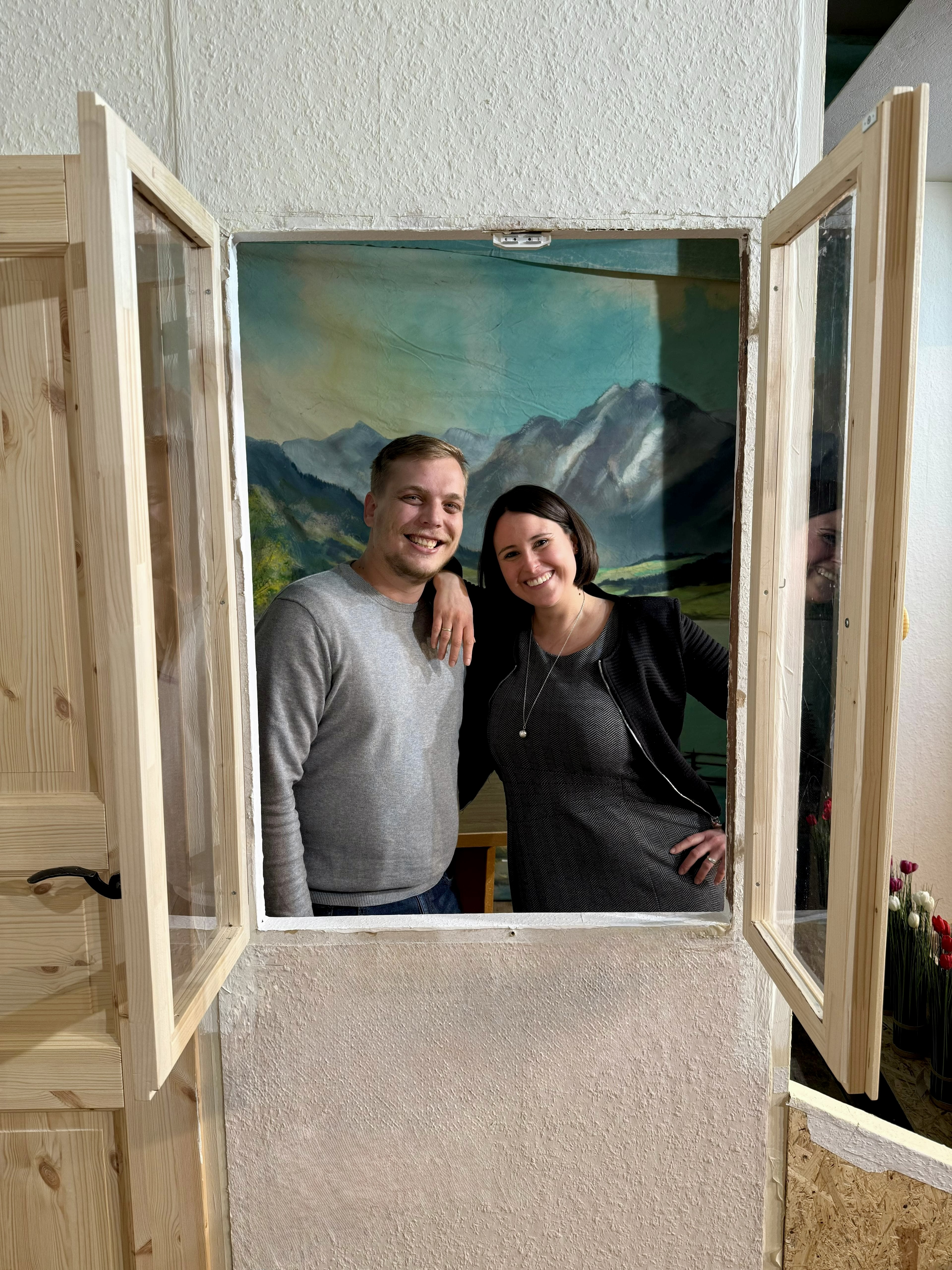 Die Spielleiter Florian Braun und Anja Klotz freuen sich auf die Premiere am 7. März. Foto: Neuaubinger Volksbühne