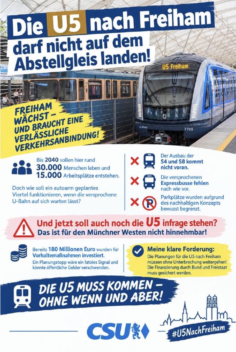 Featured image of post Unterschriften für die U-Bahn nach Freiham
