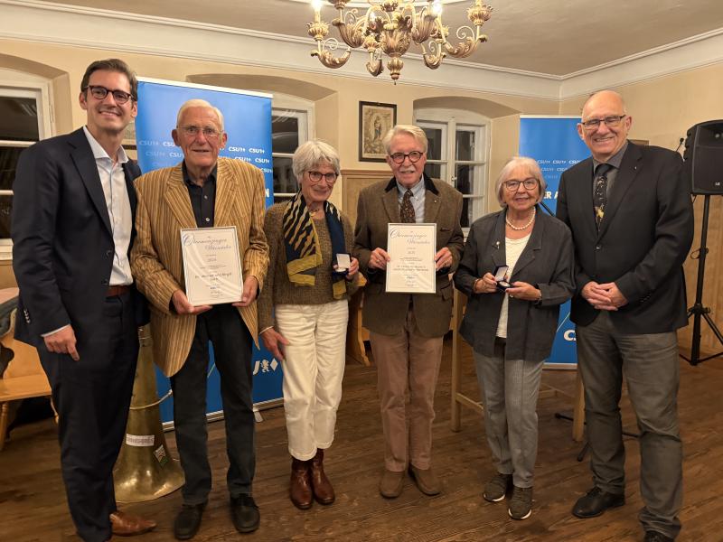 Featured image of post Würmtaler 2026: CSU Obermenzing ehrt zwei engagierte Ehepaare