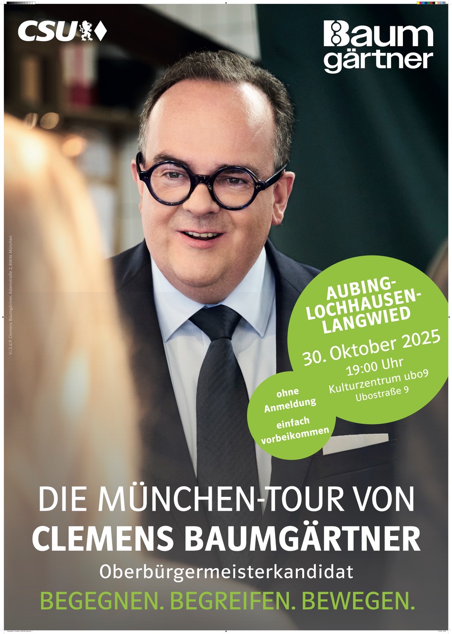 Die München-Tour von Oberbürgermeisterkanditat Clemens Baumgärtner